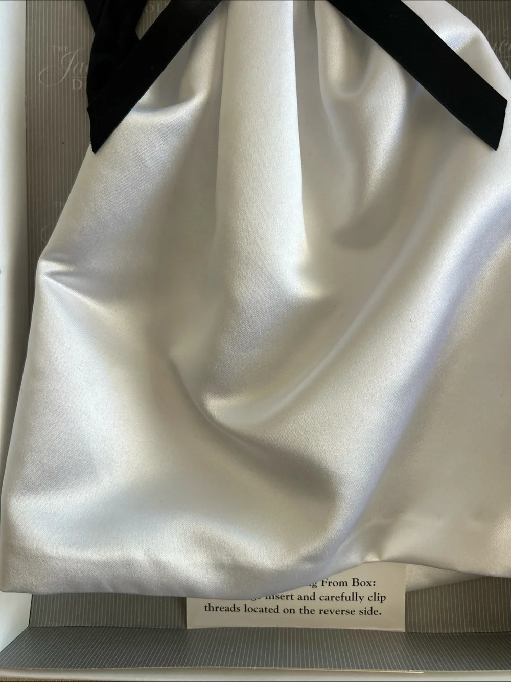 The Jackie Doll Accessories Franklin Mint 16” The Black and White Gown Ensemble